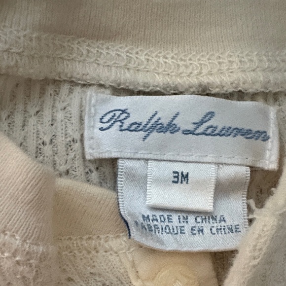 Cream Ruffled Ralph Lauren Dress - Picture 2 of 2